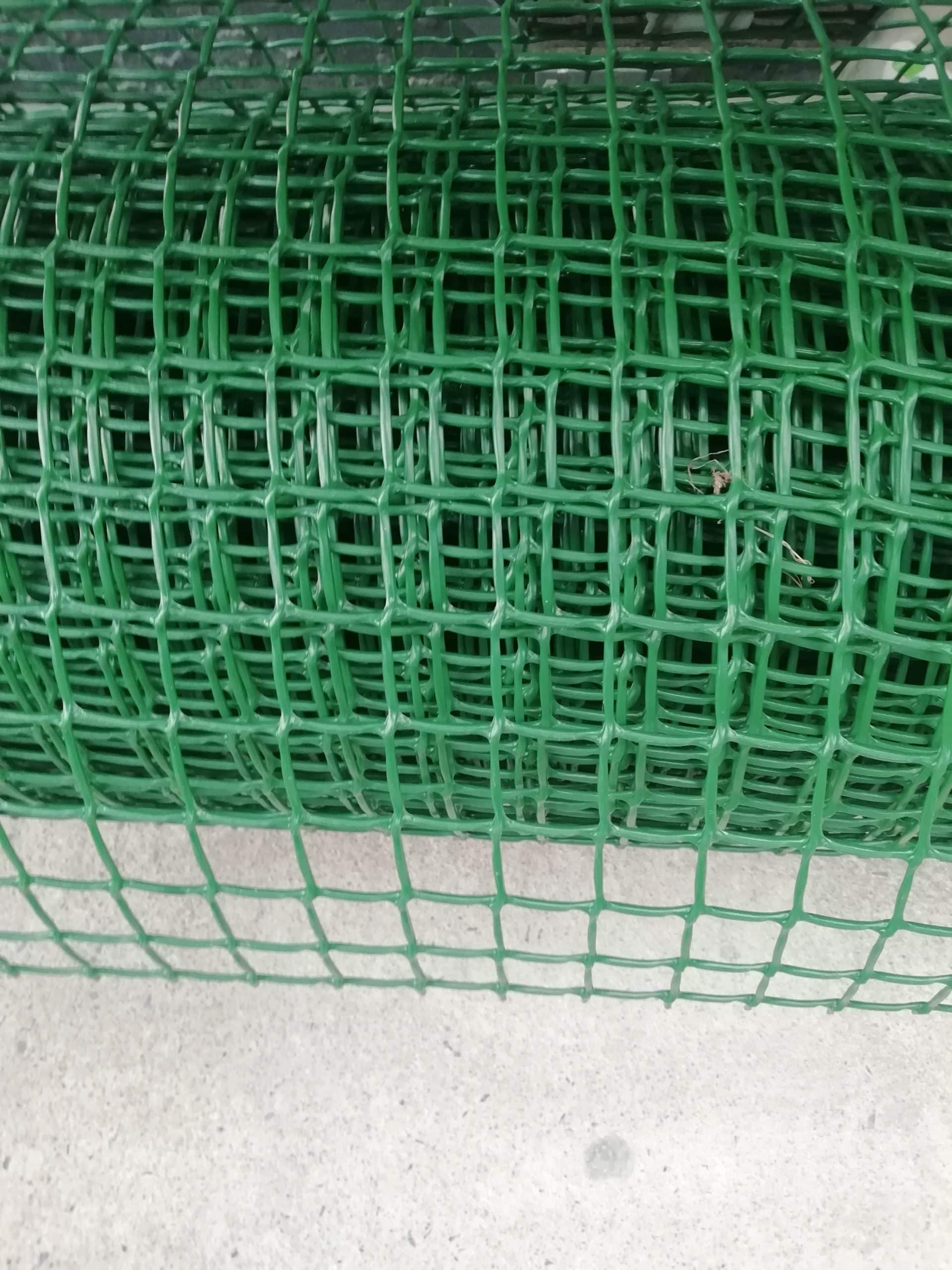 Image of Green garden mesh for garden bed