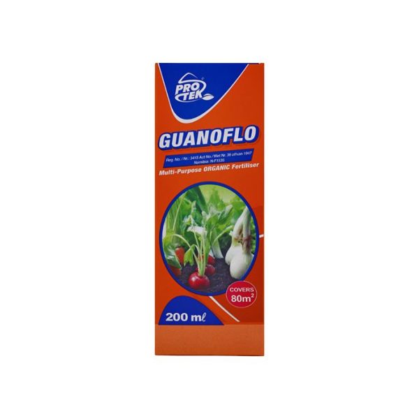 Box of 200ml Guanoflo multi-purpose organic fertiliser.