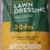 A bag of Stodels lawn dressing.