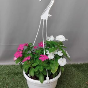 HANGING BOWL MIXED FLOWER 20CM