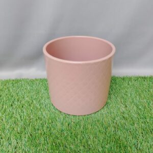 POT COVER CERAMIC EVA OLD ROSE GLOSS CROWN 16.5 CM