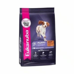 EUKANUBA ACTIVE ADVANTAGE MEDIUM BREED PUPPY DRY DOG FOOD 3KG